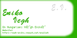 eniko vegh business card